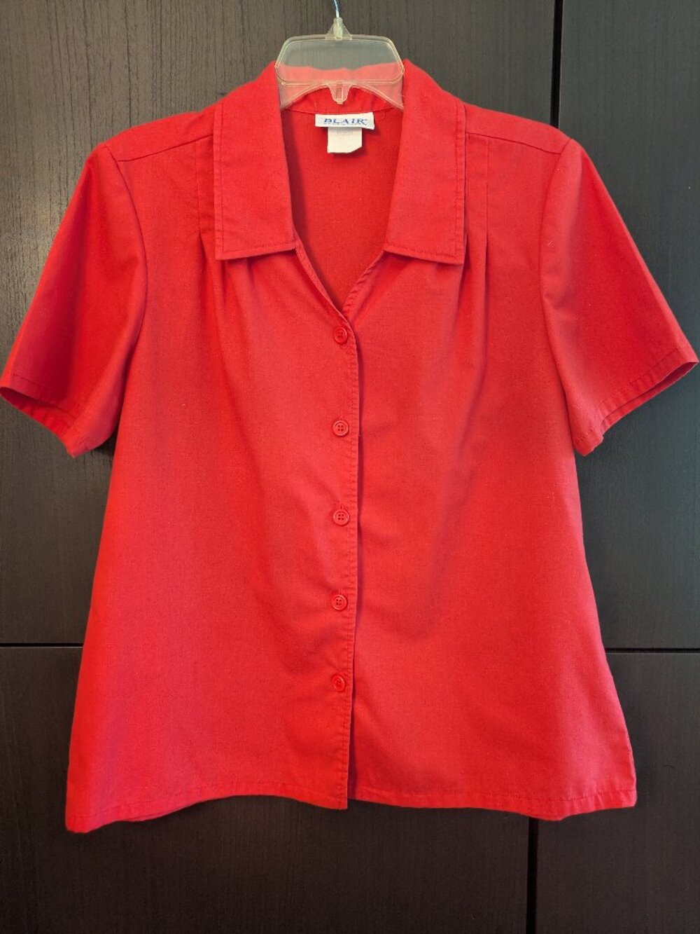 Blair Red Vintage-Style Top M